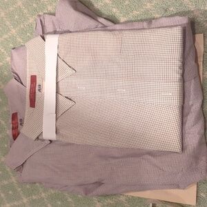 Two dry cleaned corporate Jos A. bank all cotton 17.5x 33,34 mens shirts.